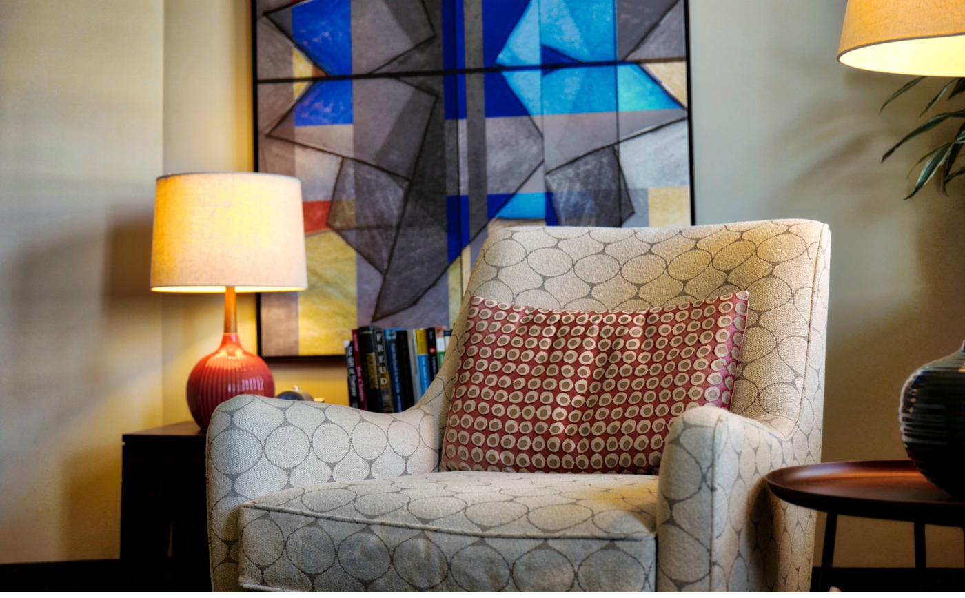 The therapy room at our Dupont Circle office, Suite 800