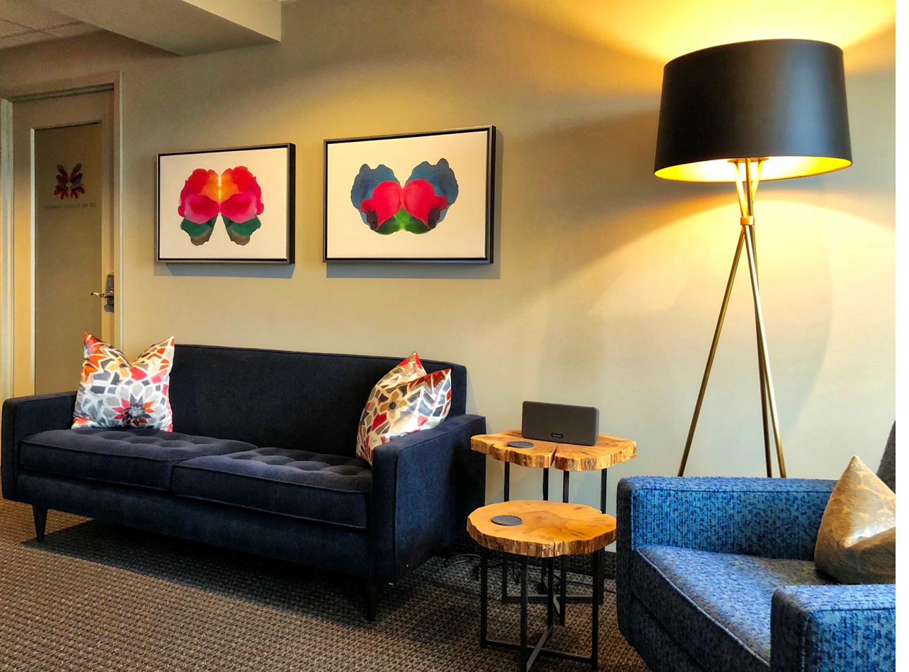 The waiting room at our Dupont Circle office