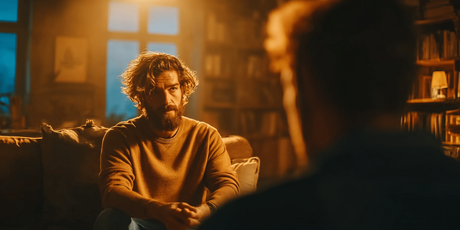 a therapist explaining sex addiction therapy