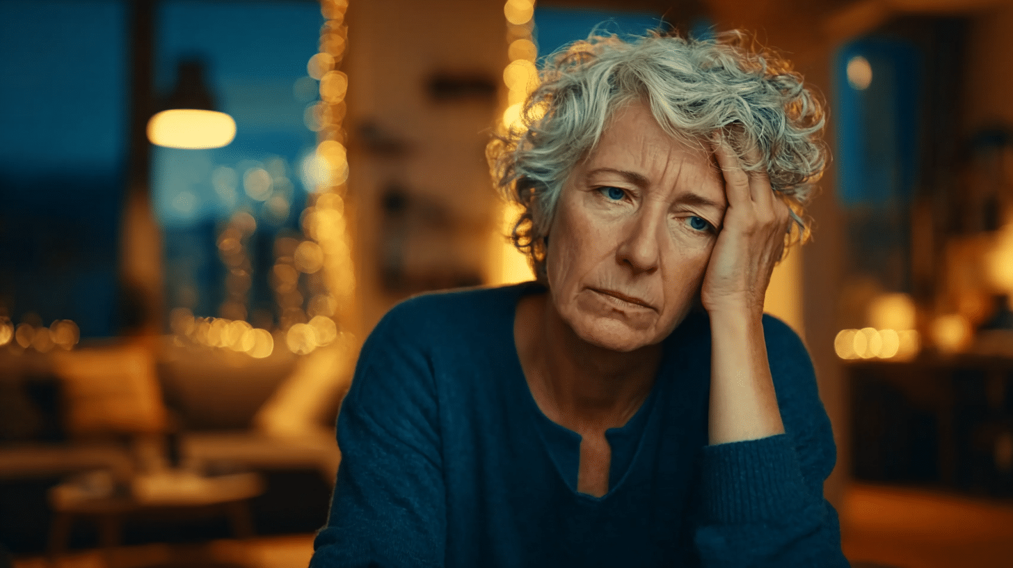 a representation of elderly anxiety at night