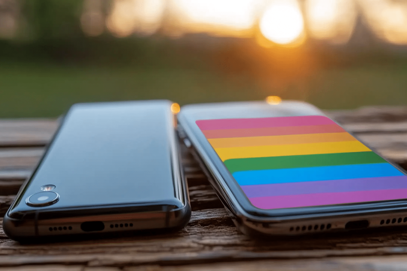 phones used to write down questions for a gender affirming therapist 
