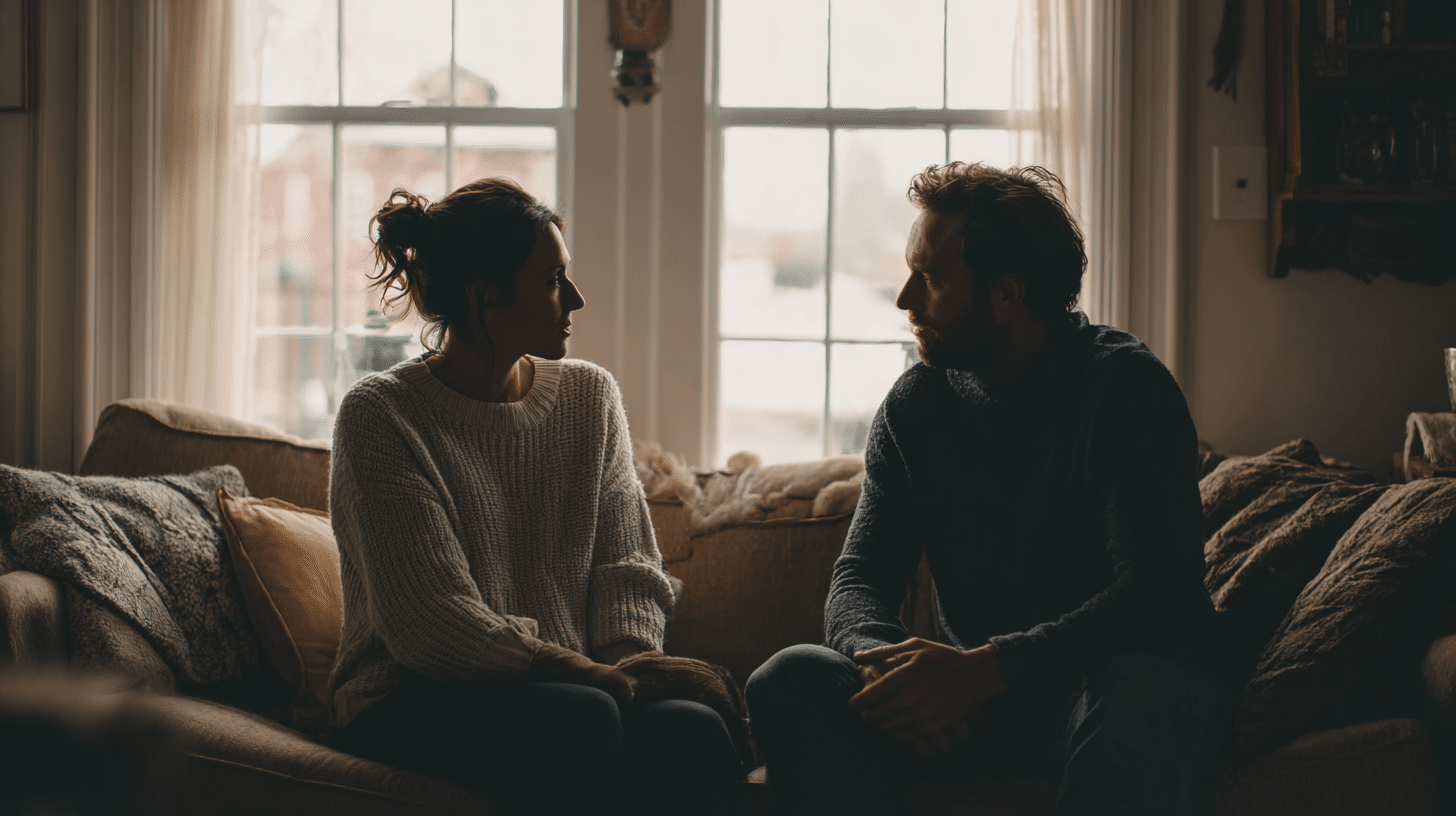 a couple talking about their different sex drives