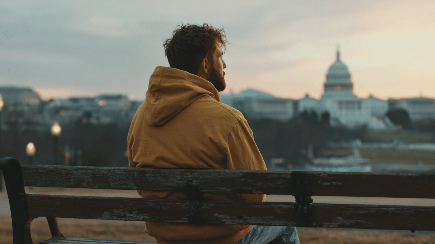 a man thinking about how to deal with pain he's facing