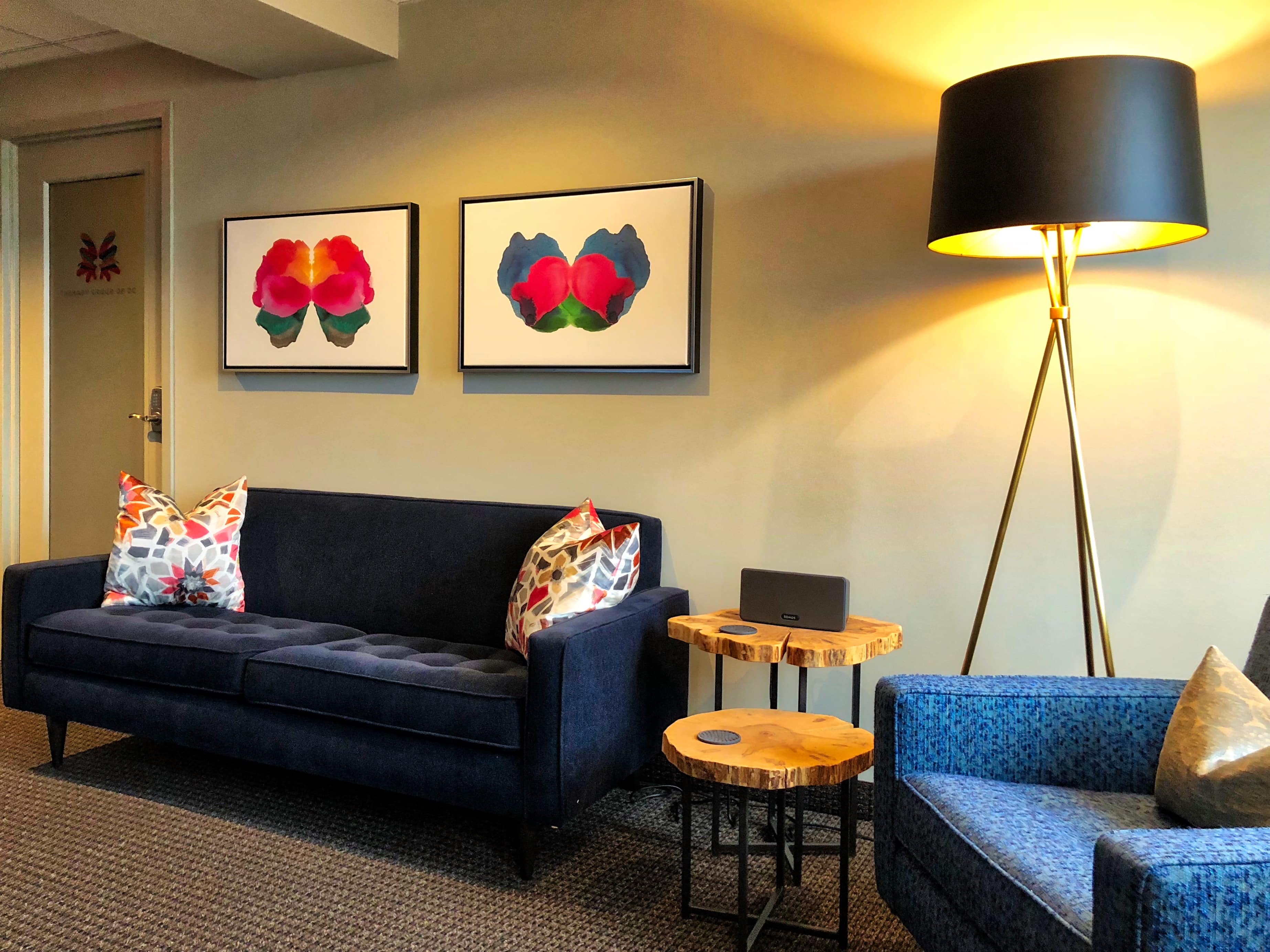 Therapy Group of DC waiting room in Dupont Circle